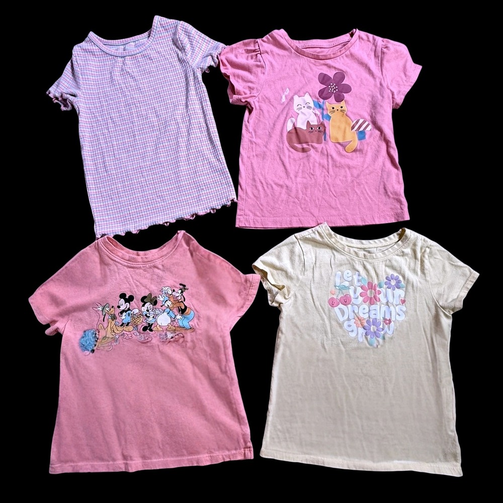 Girls Size 5T 5 Clothing Lot 8pc Shein Old Navy Disney Garanimals Swim PJ Tees - Picture 3 of 5